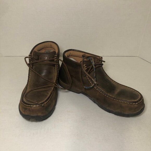 Twisted X Women's Driving Moc Work Shoes - Steel Toe WDMST01 Size 8M - Picture 1 of 10